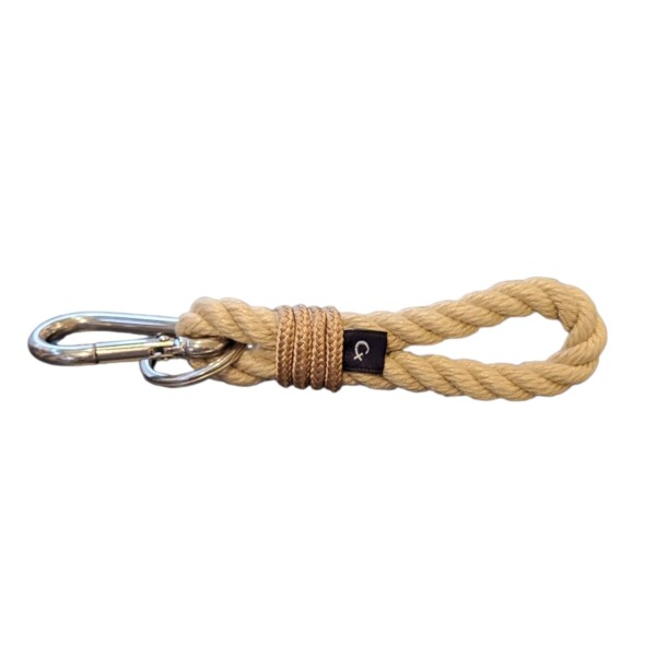 Llavero porta llaves de cuerda náutica CX HANDMADE Nautical Key S Beig/Marrón claro