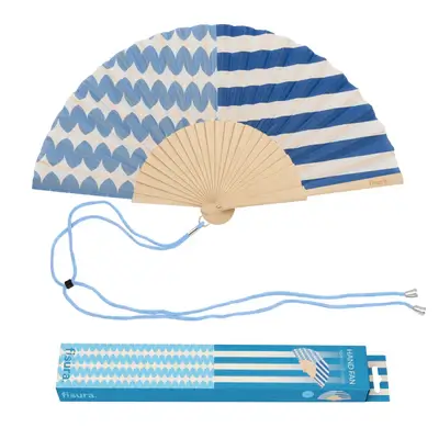 Abanico FISURA "Simétrico" Azul