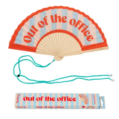 Abanico FISURA "Out of the office" Rojo