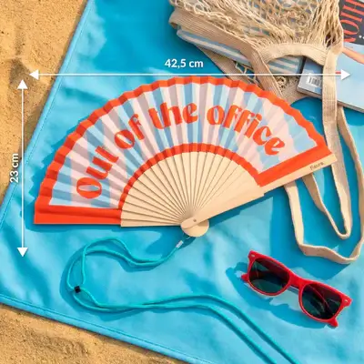 Abanico FISURA "Out of the office" Rojo - Imagen 5
