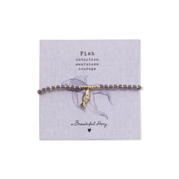 Pulsera Animal Icons "A BEATIFULL STORY" Pez Moonstone