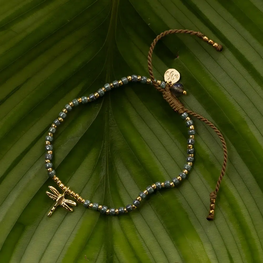 Pulsera Animal Icons "A BEATIFULL STORY" Libélula Labradorite - Imagen 3