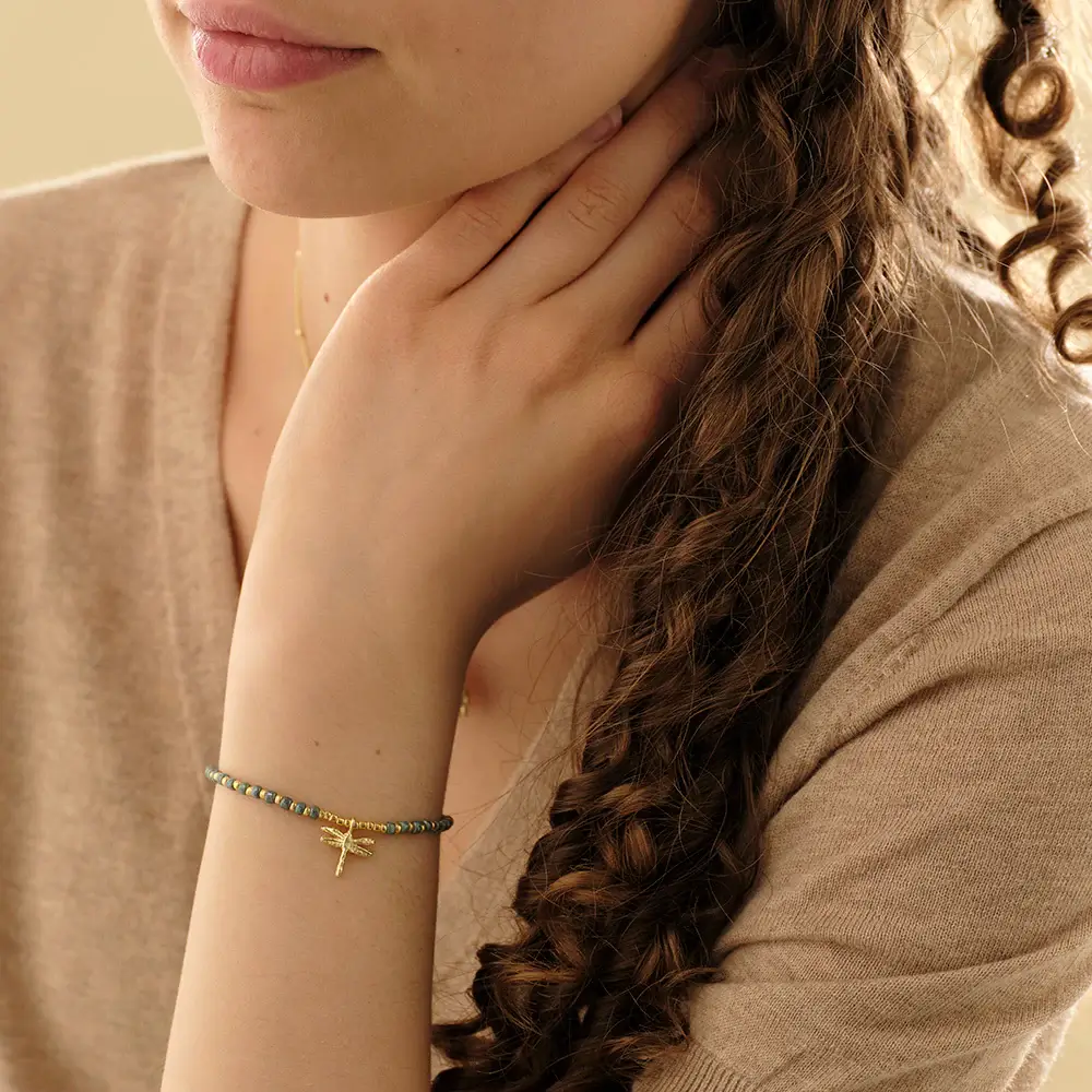 Pulsera Animal Icons "A BEATIFULL STORY" Libélula Labradorite - Imagen 4
