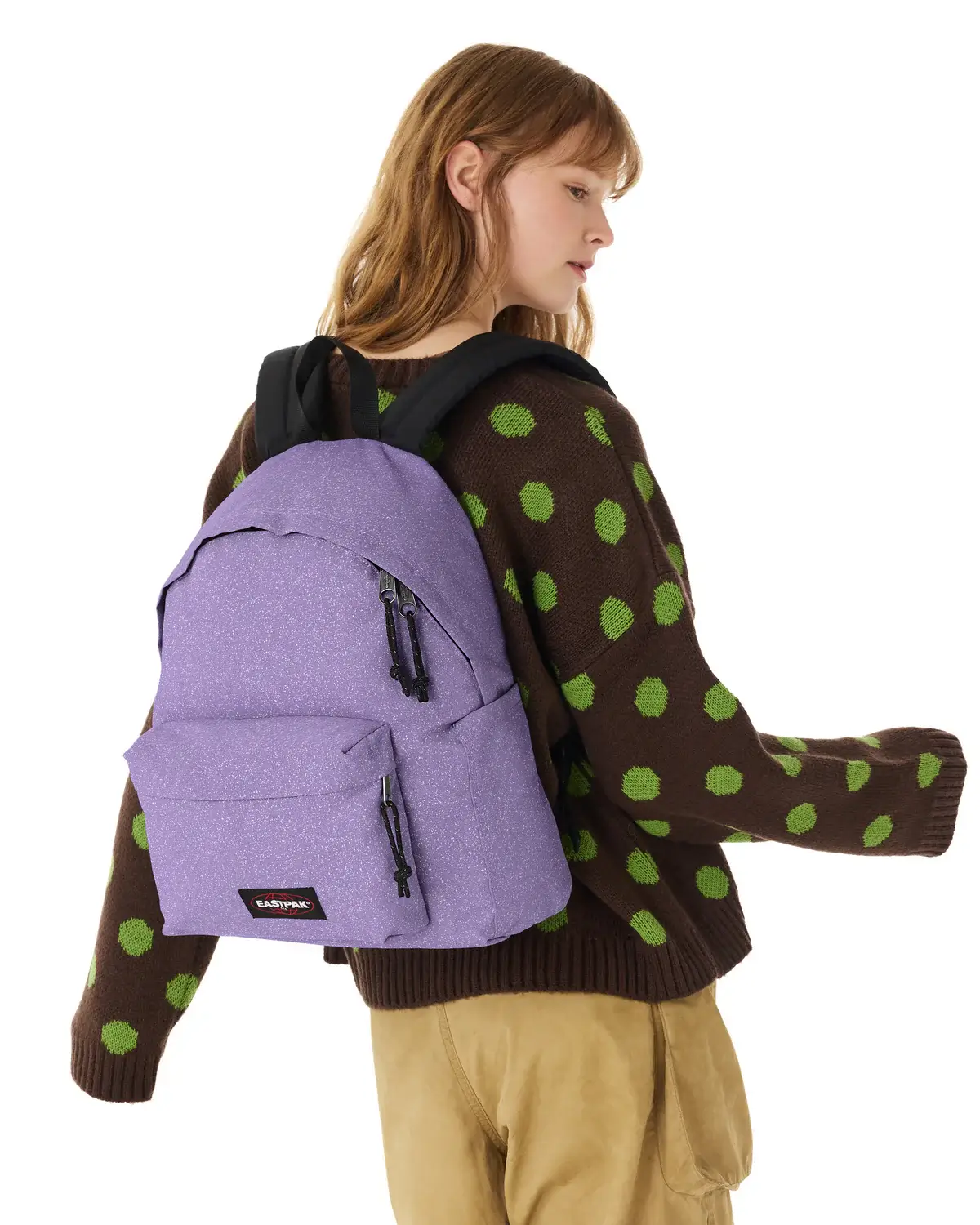 Mochila porta ordenador 14" EASTPAK Day Pak'r Sparkly B0V Dahlia Lila - Imagen 5
