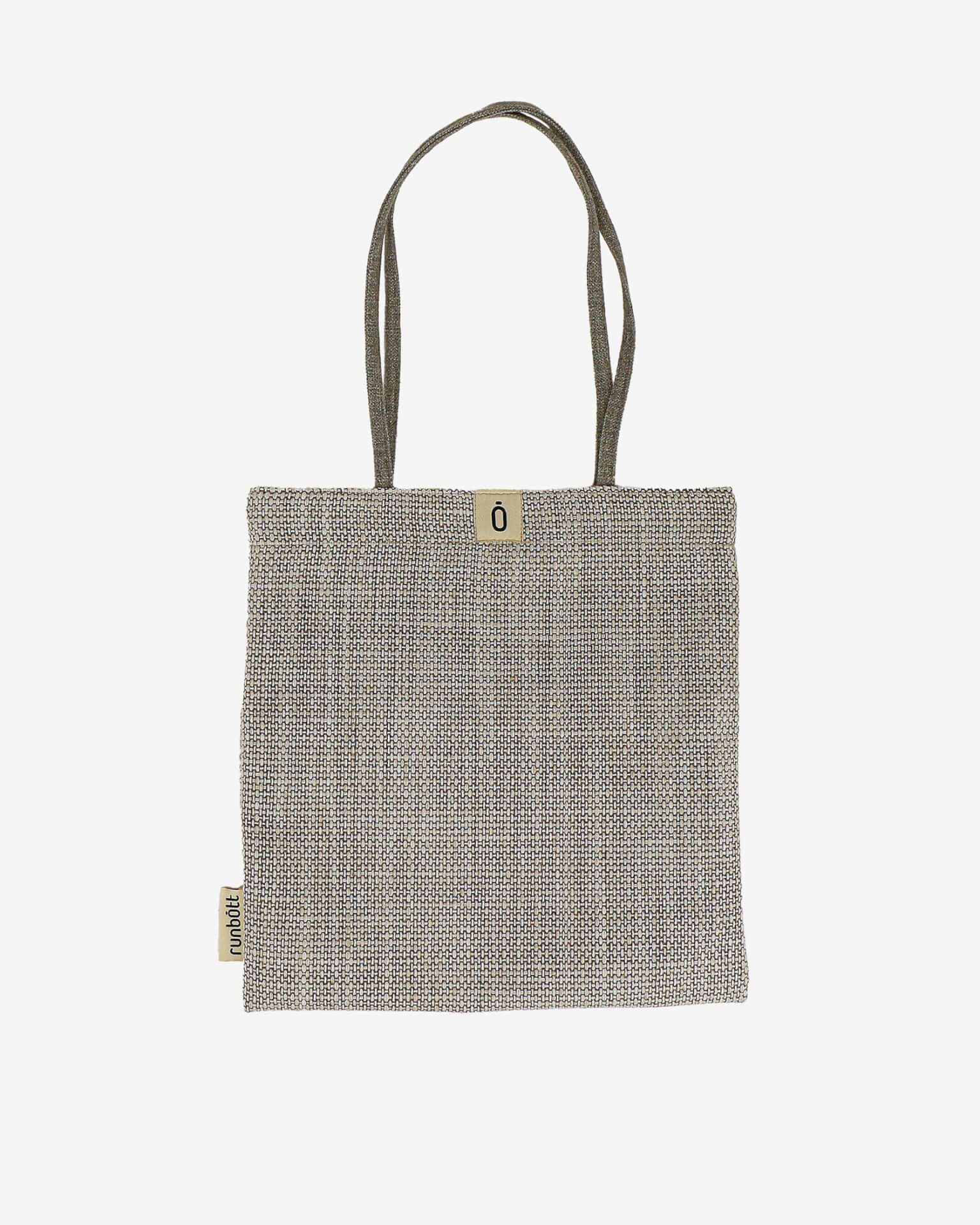 Bolsa textil Tote bag RUNBOTT gris