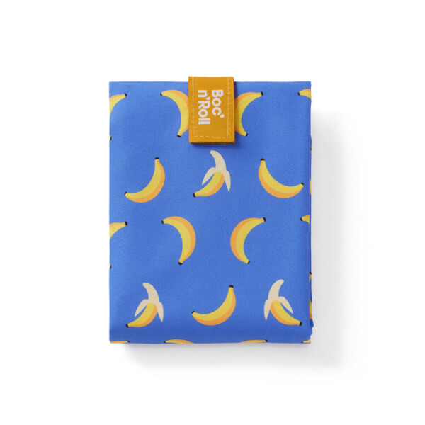 Bolsa porta bocadillos infantil eco-friendly Boc'n'Roll by ROLL'EAT Platanos