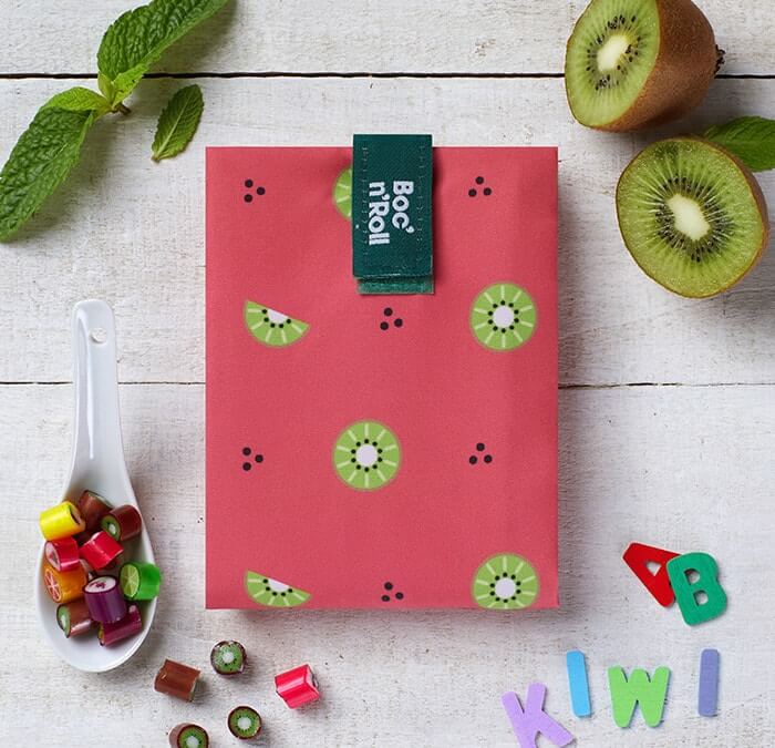Bolsa porta bocadillos infantil eco-friendly Boc'n'Roll by ROLL'EAT Kiwis - Imagen 3