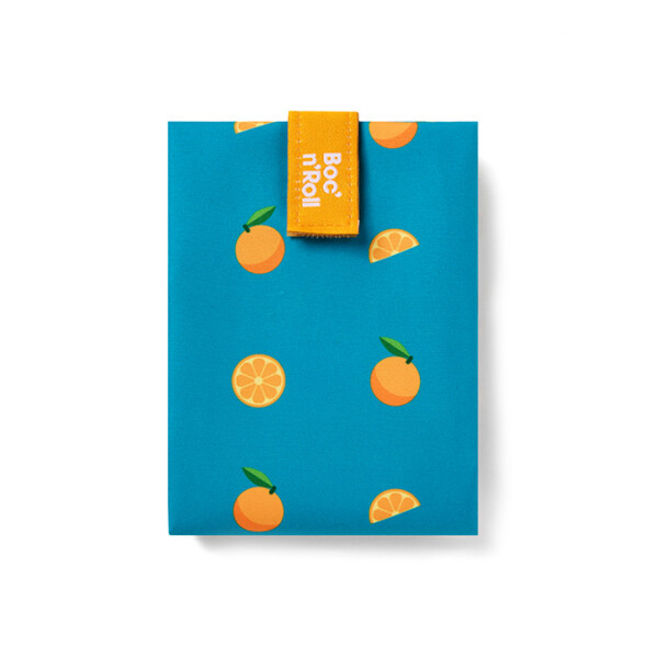 Bolsa porta bocadillos infantil eco-friendly Boc'n'Roll by ROLL'EAT Naranjas