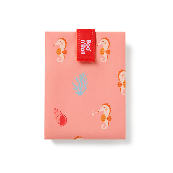 Bolsa porta bocadillos infantil eco-friendly Boc'n'Roll by ROLL'EAT Caballito de mar