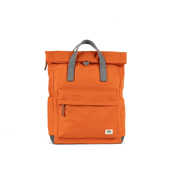 Mochila Roka London SOSTENIBLE Canfield B Medium Burnt Orange