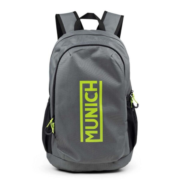Mochila deportiva doble compartimento MUNICH Slim Gris