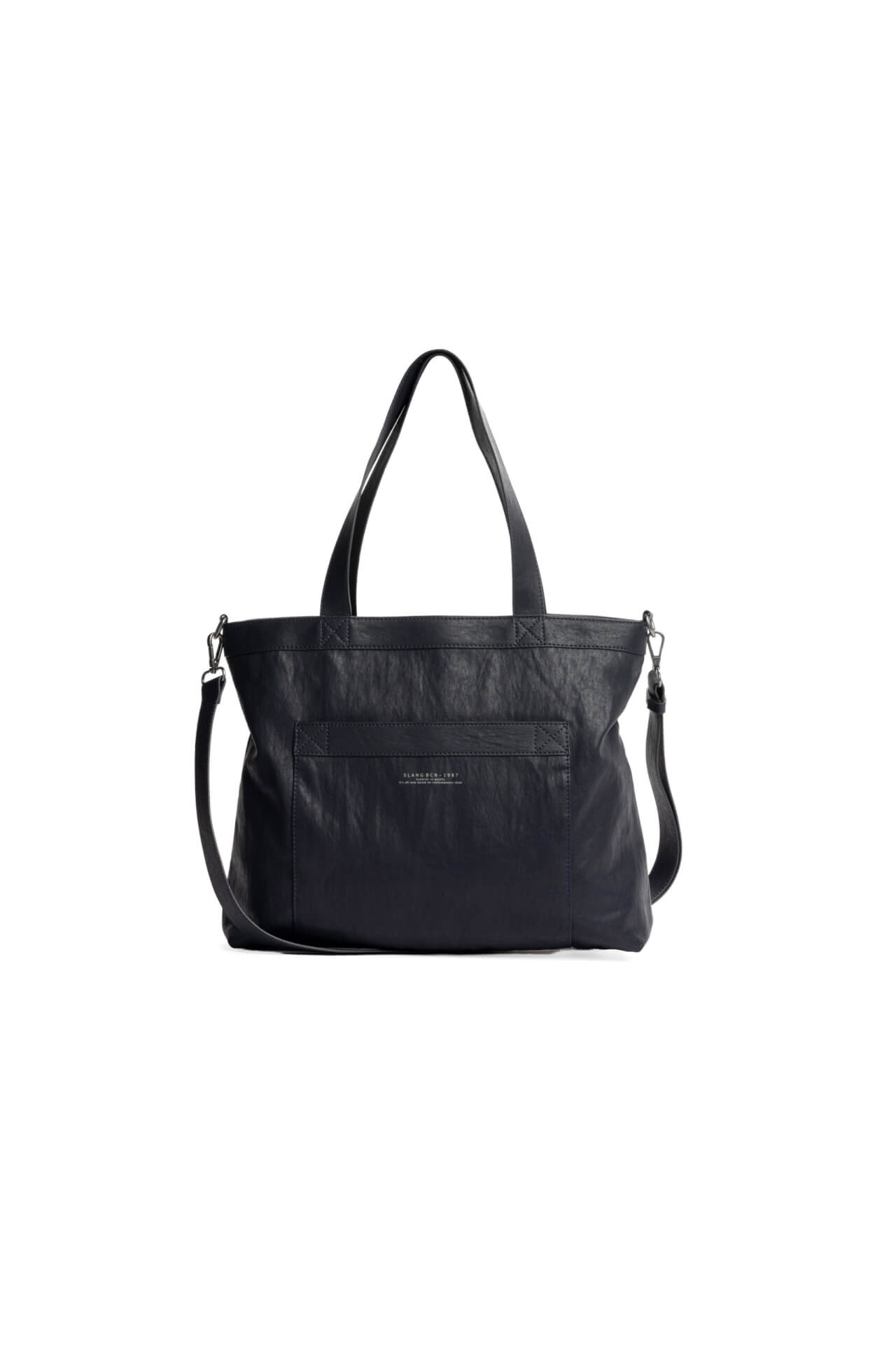 Bolso Shopper de hombro y bandolera SLANG EVERY DAY AW EDA1 negro