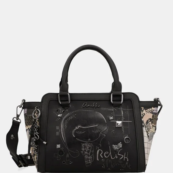 Bolso bowling de mano y correa bandolera ANEKKE Iron -032