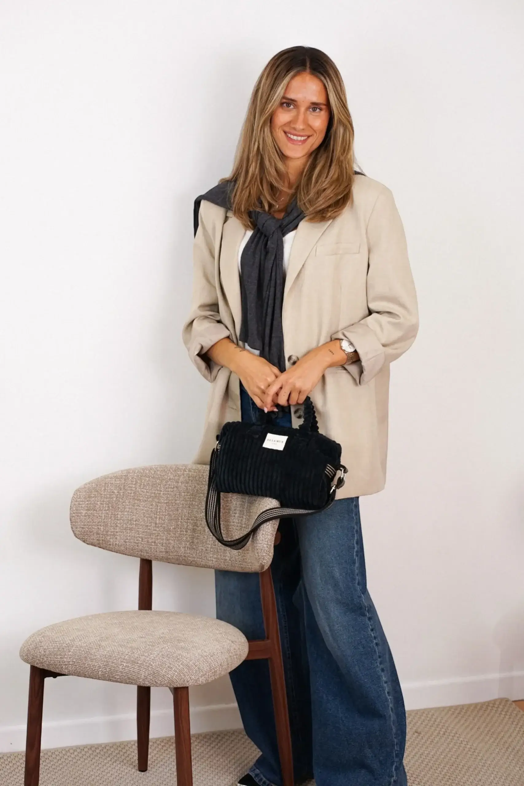 Bolso de mano y bandolera DE LA MUR BAG36 Curly - Imagen 5