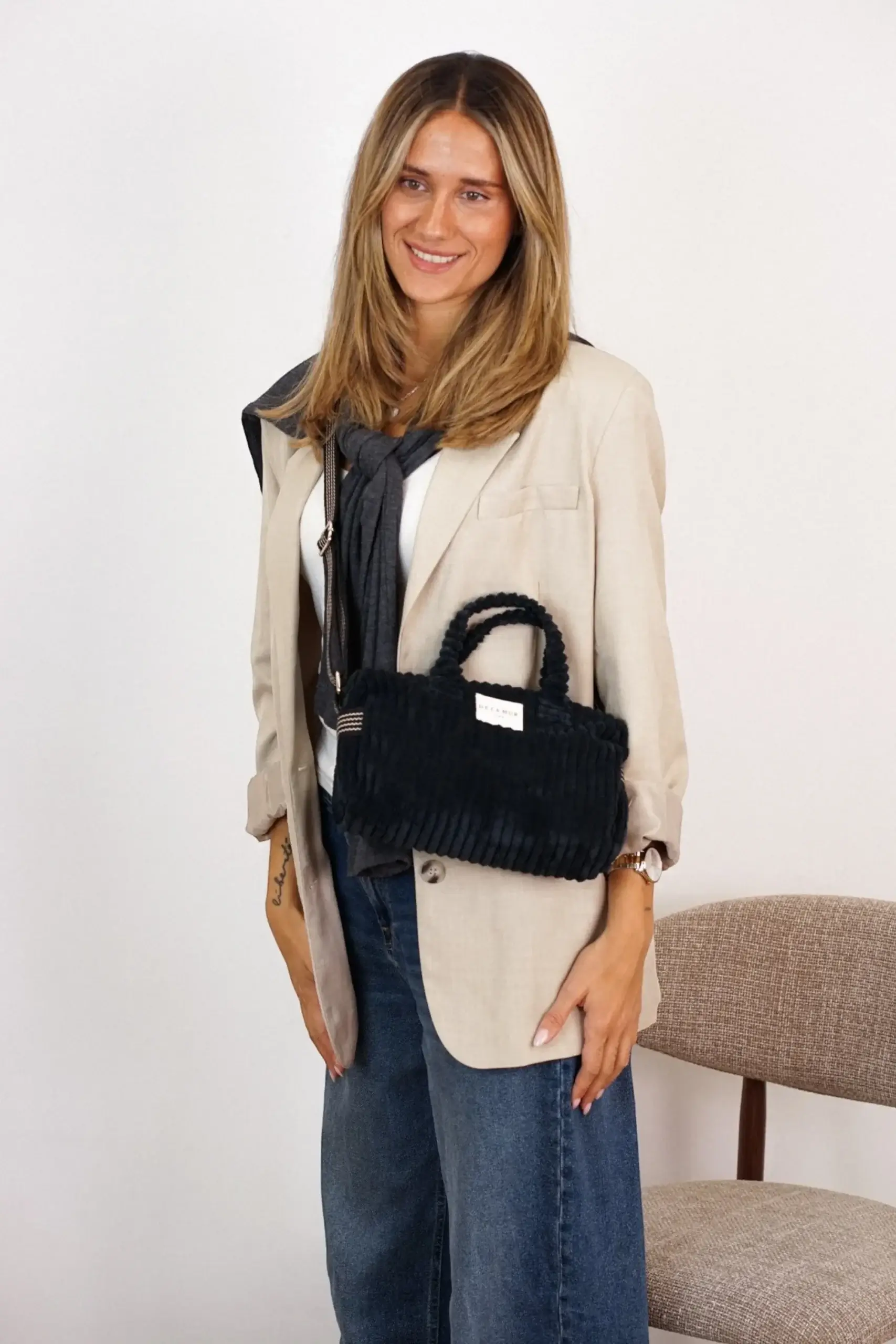 Bolso de mano y bandolera DE LA MUR BAG36 Curly - Imagen 4