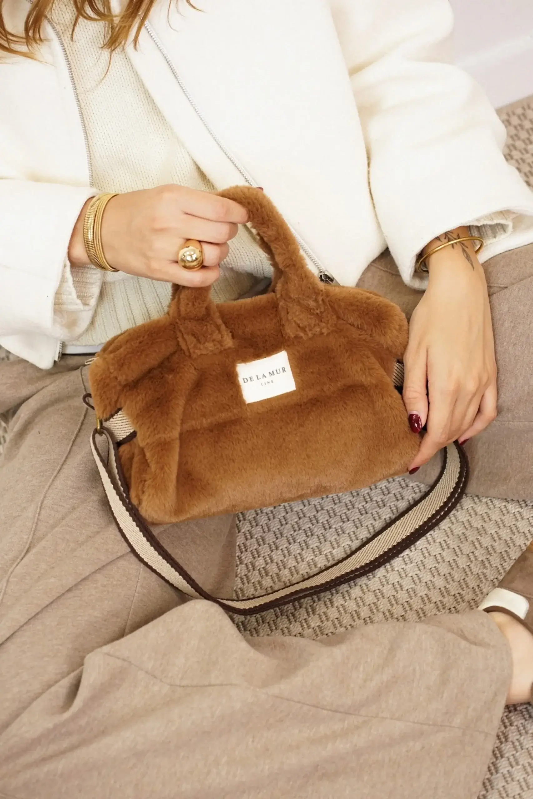 Bolso pequeño de mano y bandolera DE LA MUR BAG36 Pile