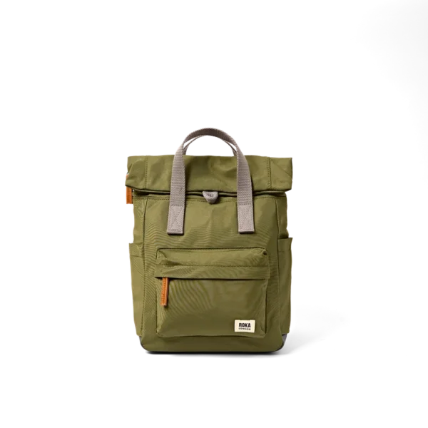 Mochila sostenible ROKA LONDON Canfield B Small Chive